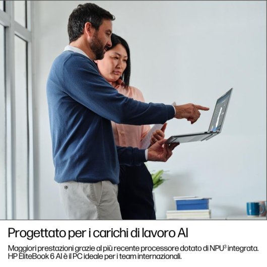 Portatile HP EliteBook 6 G1i AI 13.3" Intel Core Ultra 7 255U 16GB 512GB SSD Intel Graphics Windows 11 Pro
