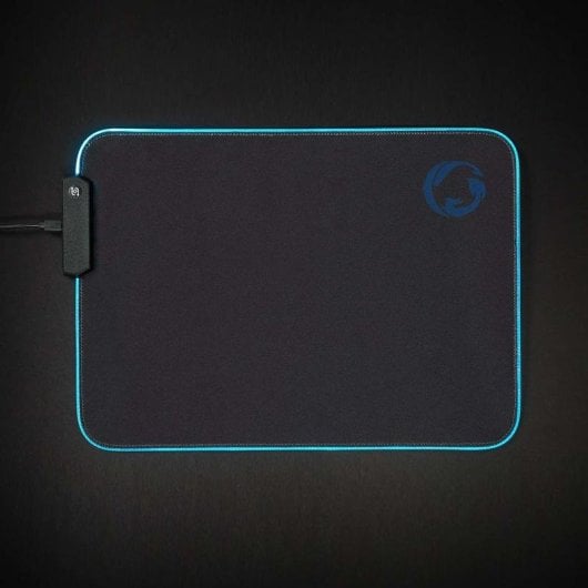 Mauspad Nedis GMPDL110BK XL Gaming LED Schwarz Mikrofaserseite