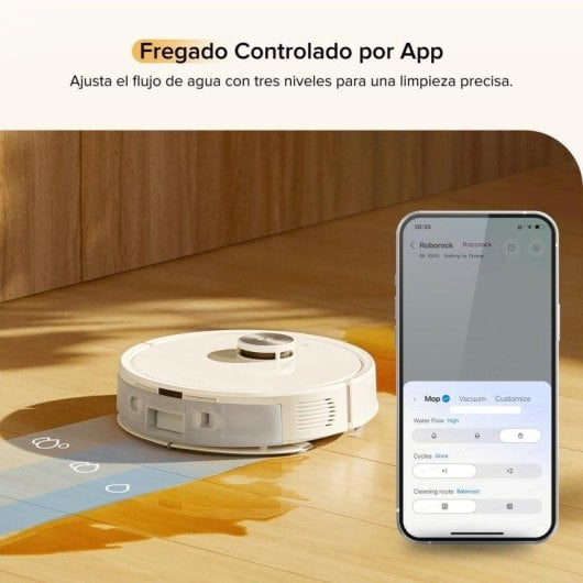 Aspirador Robô com Mopa Roborock Q7 M5 Navegação LiDAR 10.000 Pa Sistema Antienredos