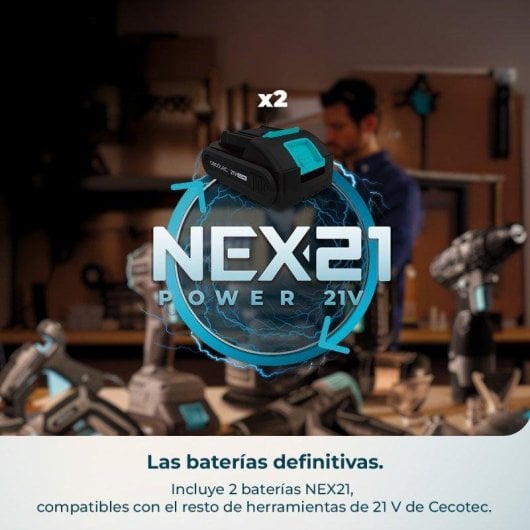 Rasenmäher Cecotec Terrenator E3 Liberty Z Plus 42 V 38 cm 2x4 Ah Brushless