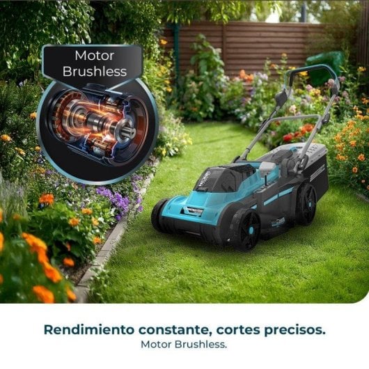 Rasenmäher Cecotec Terrenator E7 Liberty Z Plus Brushless 2x42V 43cm 45L