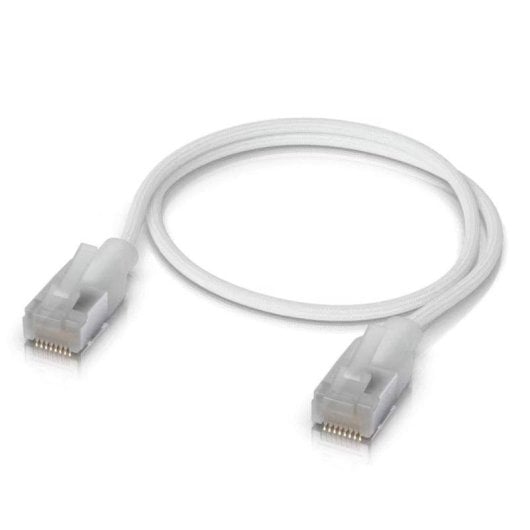 Câble réseau Ubiquiti UniFi Premium Patch RJ-45 0,3m Cat 6A tressé blanc