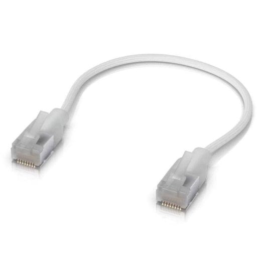 Cable de red Ubiquiti UniFi Premium Patch Cat 6A 0,15 m blanco ultrafino