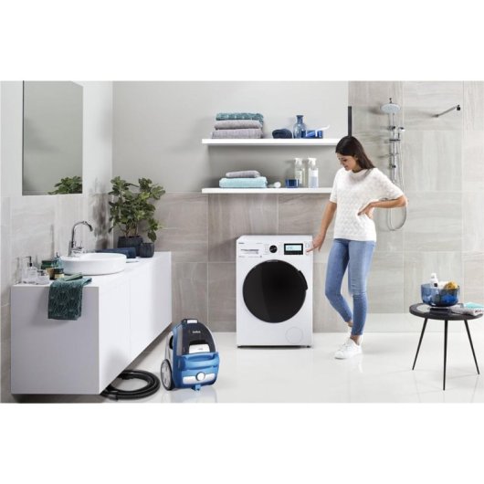 Aspirapolvere Senza Sacco Amica Bagio Eco VM3041 0,9kW Con Cavo Nero Blu