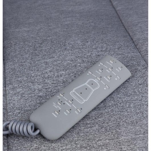 Esterilla masaje Medivon Aurora Shiatsu Calor Vibración Gris portátil