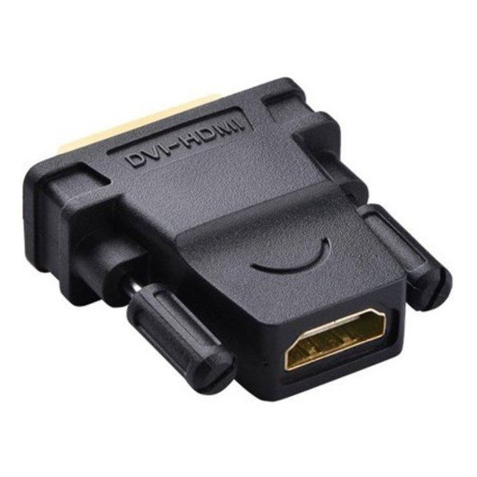 Adaptador Ugreen DVI 24+1 para HDMI Fêmea Ouro 24K Preto