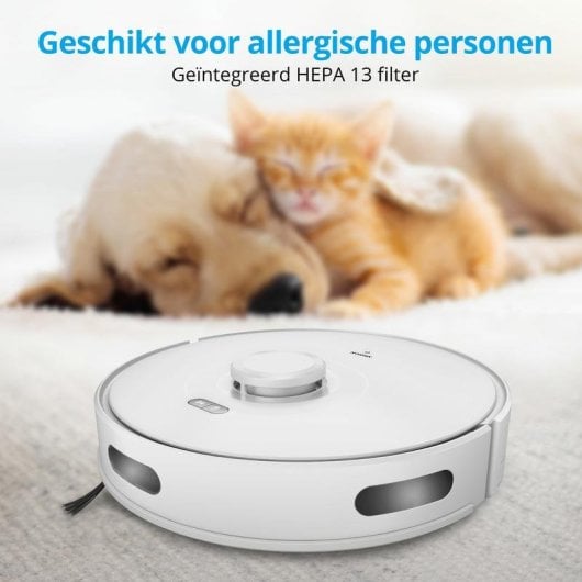 Saugroboter mit Wischfunktion MEDION X10 SW Navigationsklasse Laser 2.700 Pa Mit Kamera Sprachsteuerung