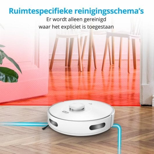 Saugroboter mit Wischfunktion MEDION X10 SW Navigationsklasse Laser 2.700 Pa Mit Kamera Sprachsteuerung