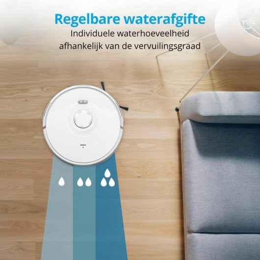 Saugroboter mit Wischfunktion MEDION X10 SW Navigationsklasse Laser 2.700 Pa Mit Kamera Sprachsteuerung