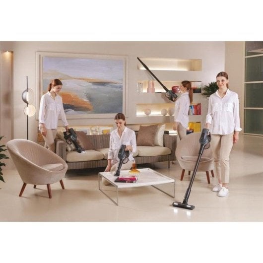 Aspirador sem Fio Hoover HF401P 190W 30min Antiemaranhamento Animais Filtro EPA 0.7L