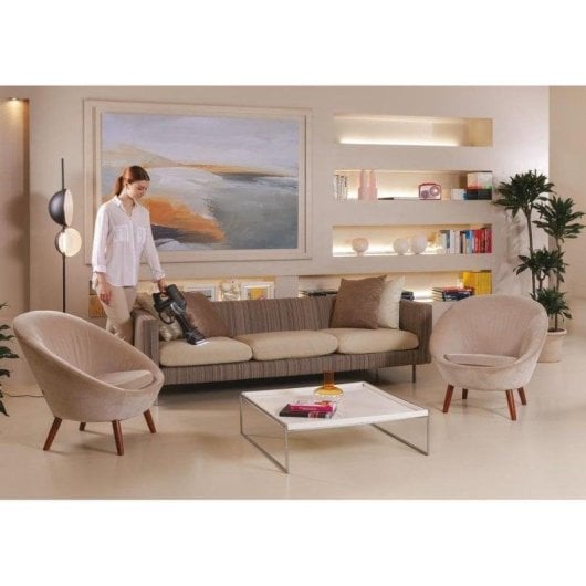 Aspirador sem Fio Hoover HF401P 190W 30min Antiemaranhamento Animais Filtro EPA 0.7L