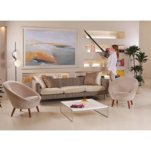 Aspirador sem Fio Hoover HF401P 190W 30min Antiemaranhamento Animais Filtro EPA 0.7L