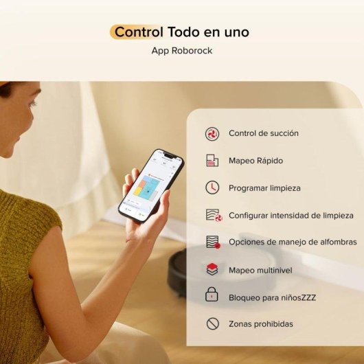 Aspirador Robô com Mopa Roborock Q7 M5 Navegação LiDAR 10.000 Pa Controlo por Voz