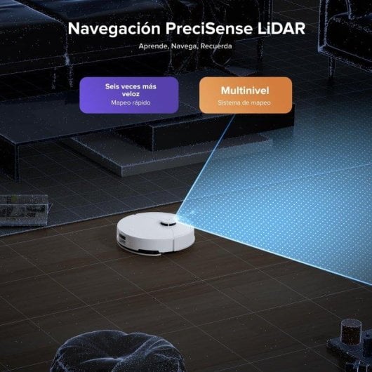 Roborock Q10 S5+ Aspirador e Mopa Robot com Esvaziamento Automático, Navegação LiDAR, 10.000 Pa