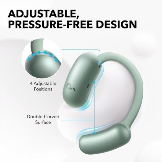 Auriculares Soundcore AeroFit 2 sem fios Bluetooth, IP55, verdes