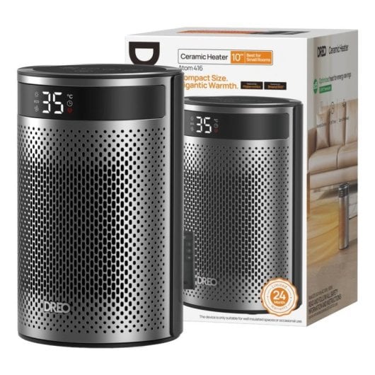 Calefactor Cerámico Dreo Atom 416 1500W Silencioso Shield360