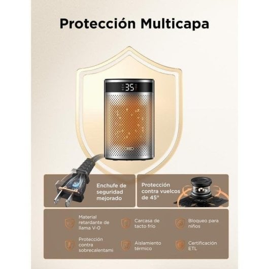 Riscaldatore Ceramico Dreo Atom 416 1500W Silenzioso Shield360