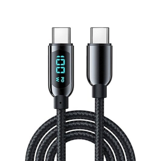 Câble USB-C Dam Electronics 100W PD Écran LED 1,2 mètre alliage zinc