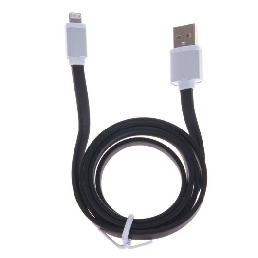 Câble de données Dam Electronics USB 3.0 plat Lightning métal coloré