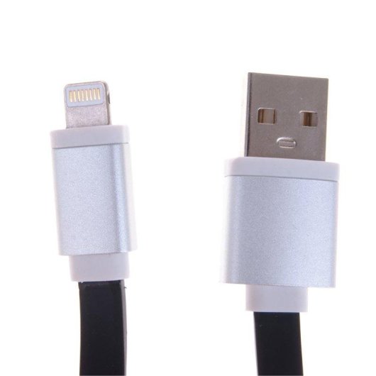 Câble de données Dam Electronics USB 3.0 plat Lightning métal coloré