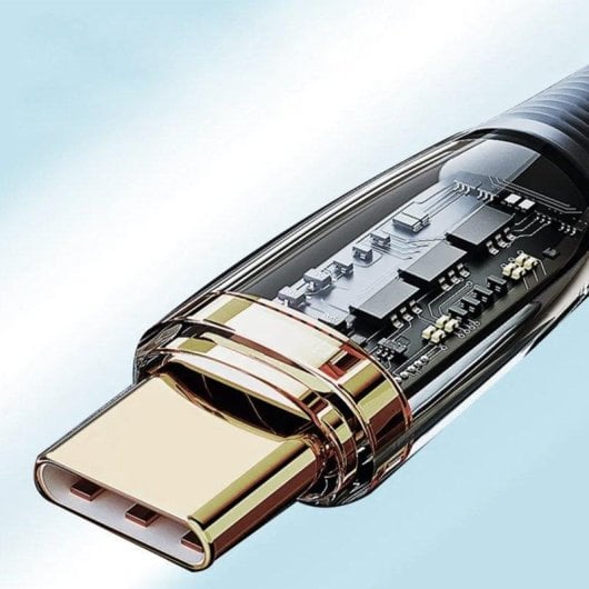 Câble USB-C Dam Electronics PD100W 2 m avec LED OD 4,0 mm