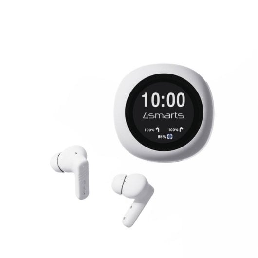 Auriculares 4SMARTS SkyBuds Pro inalámbricos Bluetooth True Wireless para sport et appels avec annulation du bruit, blancs