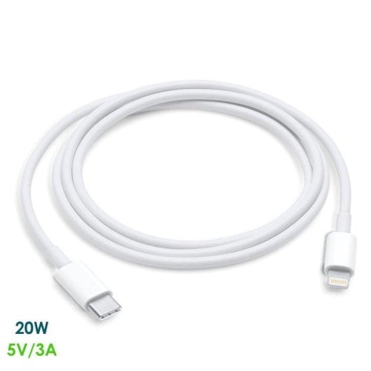 Câble de données Dam Electronics Type C vers Lightning 1m 20W 3A