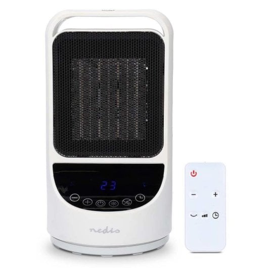 Calefactor Cerámico Nedis HTFA22WTW 1500W Wifi Control Remoto