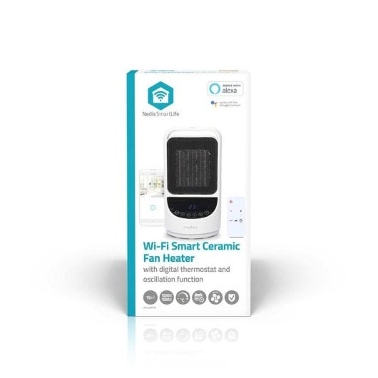 Calefactor Cerámico Nedis HTFA22WTW 1500W Wifi Control Remoto