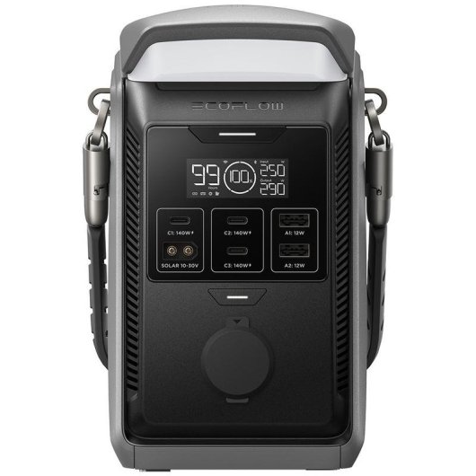 Estación de energía EcoFlow Trail Plus 300 DC 288Wh 6 puertos USB y DC Batería LiNMC Pantalla LCD Resistente IP30