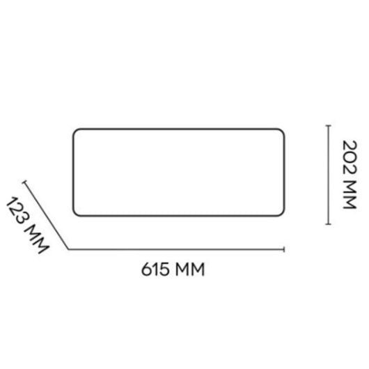 Wand-Keramikheizgerät Argoclima Chic Berry 2000W Fernbedienung LED
