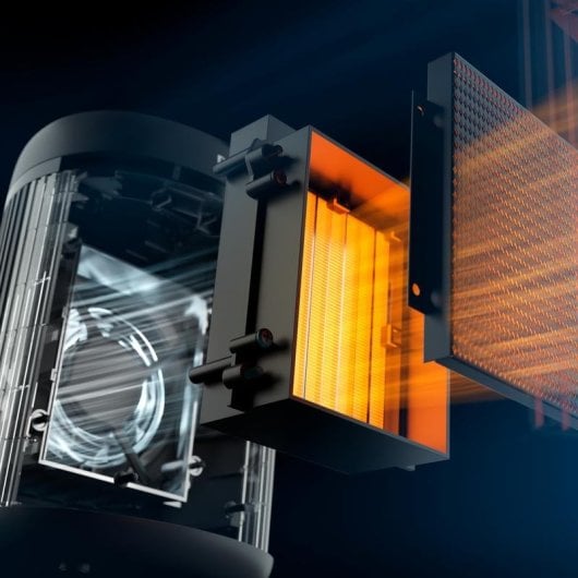 Keramikheizlüfter Philips CX2120 1500W Leise Kompakt Niedriger Verbrauch