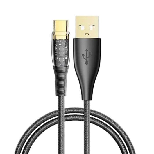 Câble USB Dam Electronics USB 2.0 AM vers USB-C 1,2 m LED PD 20W 6A