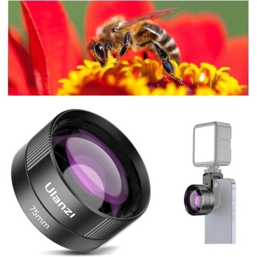Lente macro Ulanzi CL-003 per smartphone 75mm 10x visione 110° alluminio