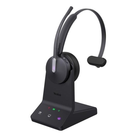 Auriculaires Yealink WH64 Mono sans fil Bluetooth pour bureau avec réduction de bruit Active noir