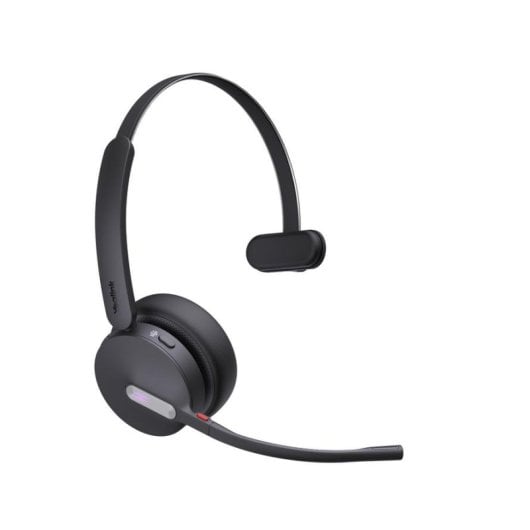 Auriculaires Yealink WH64 Mono sans fil Bluetooth pour bureau avec réduction de bruit Active noir