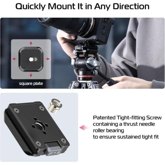 Plaque de libération Ulanzi UKA01 F38 aluminium 20kg montage rapide