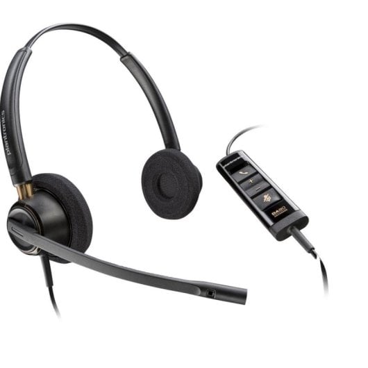 Auriculares Poly EncorePro 525 filaires USB-A Binaural Bureau Microphone Noir