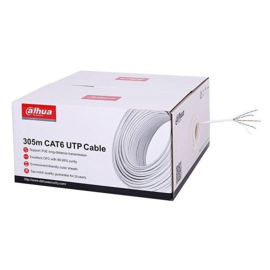 Cavo di rete Dahua PFM923I-6UN-C Cat6 305m U/UTP LSZH rame OFC