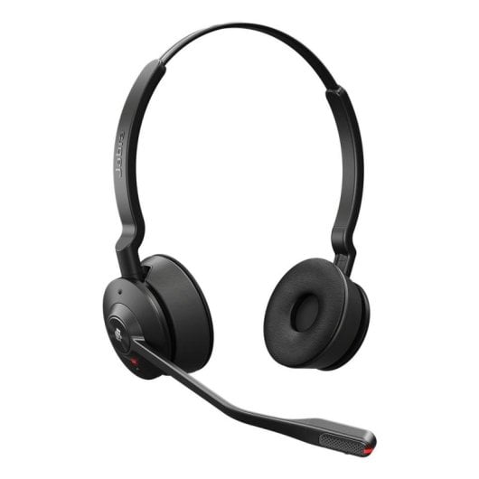 Auriculaire Jabra Engage 55 SE sans fil DECT pour bureau, microphones à réduction de bruit, noir