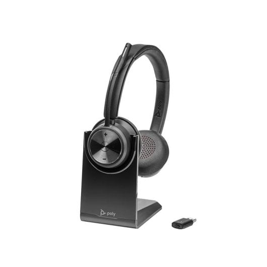 Auriculares Poly Savi 7320 UC sans fil DECT pour bureau et centres d'appels, noir