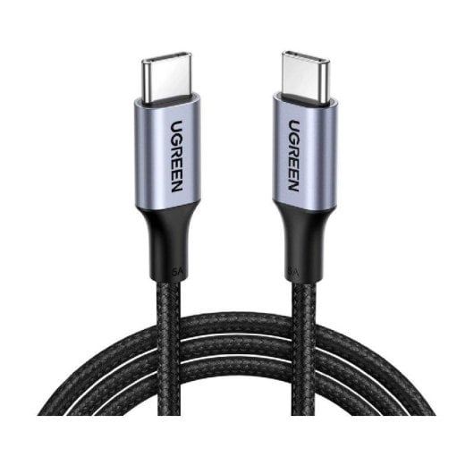 Câble USB-C Ugreen US316 0,5m 5A Charge rapide et transfert 480 Mo/s Noir