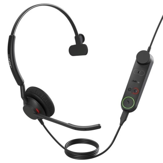 Auriculaires Jabra Engage 50 II filaires USB-C pour centre d'appels, réduction de bruit, noir
