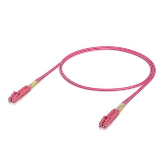 Glasfaserkabel Ubiquiti 1m LC-LC OM4 Duplex LSZH Pink 50er Pack
