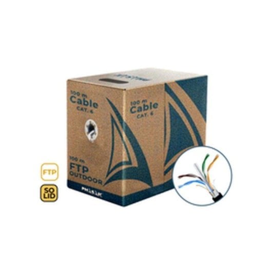 Netzwerkkabel Phasak PHR 671 Cat.6 FTP Außenbereich 100 m CCA AWG23 Schwarz