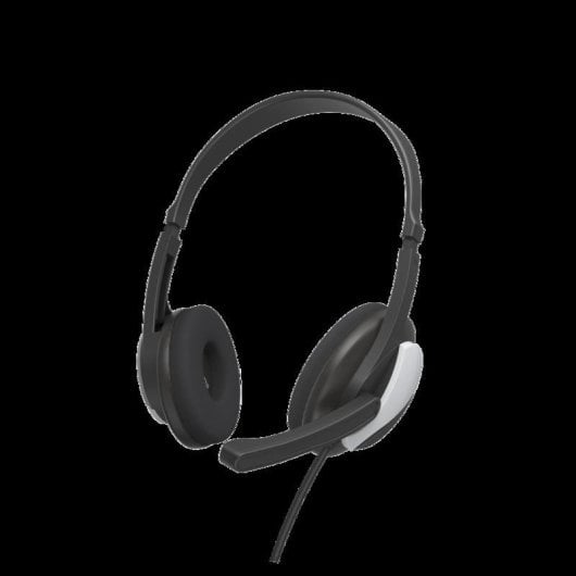 Auriculares Hama HS-P100 V2 avec fil Jack 3,5 mm pour bureau et PC, micro perche, noir et argent