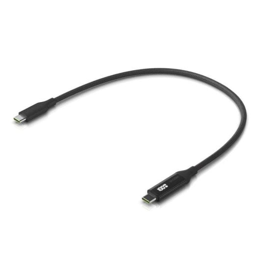 Câble USB-C Ubiquiti UACC-Cable-USB-100W-0.3M-BK 0,3m 100W Affichage Noir tressé