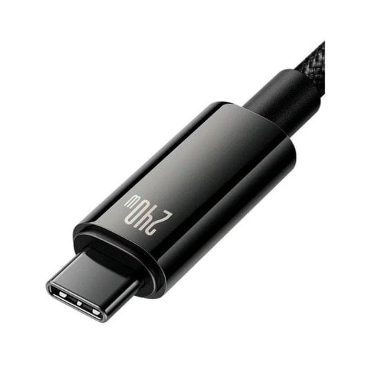 Câble USB-C Baseus CAWJ040001 1m 240W 480Mbps Tressé Noir Charge Rapide