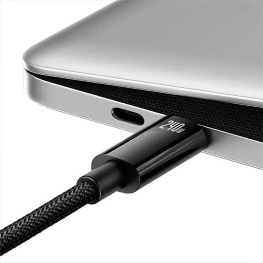 Câble USB-C Baseus CAWJ040001 1m 240W 480Mbps Tressé Noir Charge Rapide