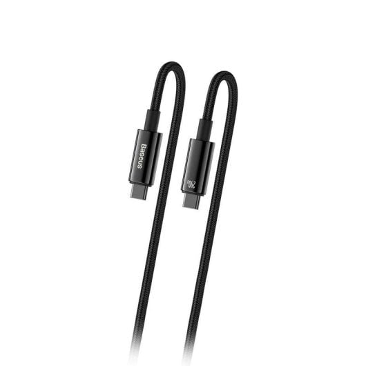 Câble USB-C Baseus CAWJ040001 1m 240W 480Mbps Tressé Noir Charge Rapide
